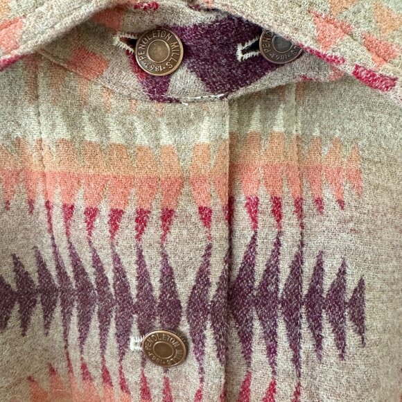 PENDLETON Ladies Wool Shirt Jacket - Size LG - Like New - Worn Once! - Picture 6 of 7